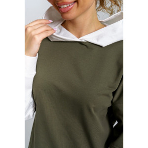Туника женская 982 футер с лайкрой (р-ры: 44-58) хаки
