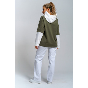 Туника женская 982 футер с лайкрой (р-ры: 44-58) хаки