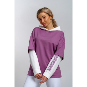 Туника женская 982 футер с лайкрой (р-ры: 44-58) св.брусника