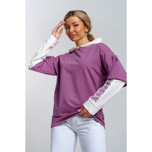 Туника женская 982 футер с лайкрой (р-ры: 44-58) св.брусника