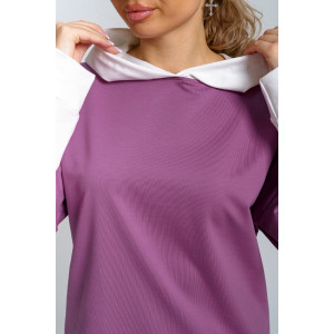 Туника женская 982 футер с лайкрой (р-ры: 44-58) св.брусника