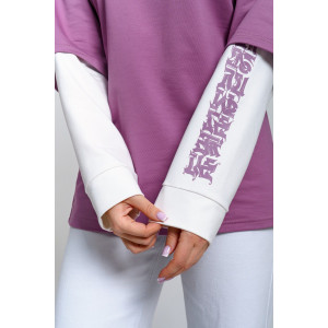 Туника женская 982 футер с лайкрой (р-ры: 44-58) св.брусника