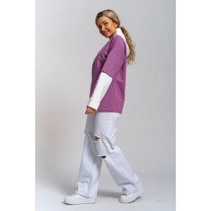 Туника женская 982 футер с лайкрой (р-ры: 44-58) св.брусника