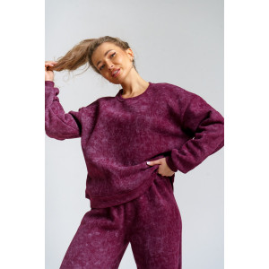 Костюм двойка женский 983 футер 3-х нитка с начёсом пенье (р-ры: 44-54) марсал винтаж Костюм двойка женский 983 футер 3-х нитка с начёсом пенье (р-ры: 44-54) марсал винтаж