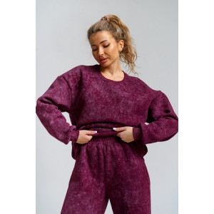 Костюм двойка женский 983 футер 3-х нитка с начёсом пенье (р-ры: 44-54) марсал винтаж Костюм двойка женский 983 футер 3-х нитка с начёсом пенье (р-ры: 44-54) марсал винтаж