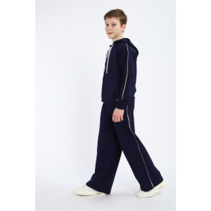 Костюм двойка детский "Олимпия" футер 2-х нитка с лайкрой (р-ры: 140-170) синий Костюм двойка детский "Олимпия" футер 2-х нитка с лайкрой (р-ры: 140-170) синий