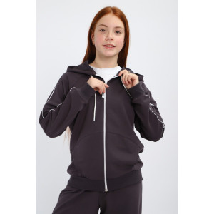 Костюм двойка детский "Олимпия" футер 2-х нитка с лайкрой (р-ры: 140-170) серый Костюм двойка детский "Олимпия" футер 2-х нитка с лайкрой (р-ры: 140-170) серый