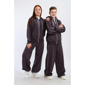 Костюм двойка детский "Олимпия" футер 2-х нитка с лайкрой (р-ры: 140-170) серый Костюм двойка детский "Олимпия" футер 2-х нитка с лайкрой (р-ры: 140-170) серый