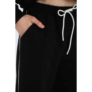 Костюм двойка детский "Олимпия" футер 2-х нитка с лайкрой (р-ры: 140-170) черный Костюм двойка детский "Олимпия" футер 2-х нитка с лайкрой (р-ры: 140-170) черный