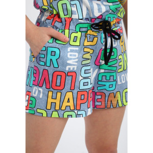 Комбинезон детский "Лола" кулирка (р-ры: 140-164) буквы индиго Комбинезон детский "Лола" кулирка (р-ры: 140-164) буквы индиго