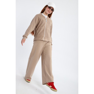 Костюм двойка детский "Весна" футер (р-ры: 140-164) бежевый Костюм двойка детский "Весна" футер (р-ры: 140-164) бежевый