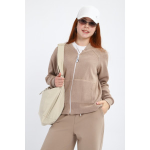 Костюм двойка детский "Весна" футер (р-ры: 140-164) бежевый Костюм двойка детский "Весна" футер (р-ры: 140-164) бежевый