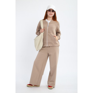 Костюм двойка детский "Весна" футер (р-ры: 140-164) бежевый Костюм двойка детский "Весна" футер (р-ры: 140-164) бежевый