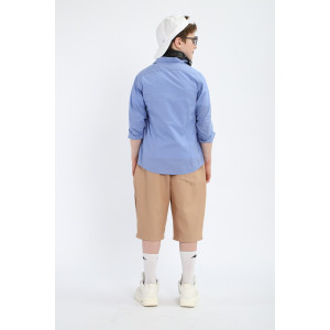 Шорты детские "Багги" джинсовая ткань (р-ры: 146-170) бежевый Шорты детские "Багги" джинсовая ткань (р-ры: 146-170) бежевый