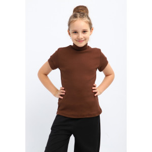 Водолазка детская "Луиза" лапша (р-ры: 140-164) шоколадный Водолазка детская "Луиза" лапша (р-ры: 140-164) шоколадный