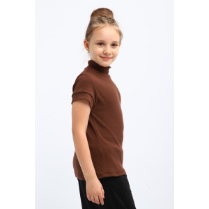 Водолазка детская "Луиза" лапша (р-ры: 140-164) шоколадный Водолазка детская "Луиза" лапша (р-ры: 140-164) шоколадный