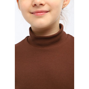 Водолазка детская "Луиза" лапша (р-ры: 140-164) шоколадный Водолазка детская "Луиза" лапша (р-ры: 140-164) шоколадный