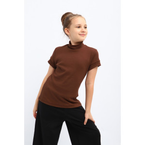 Водолазка детская "Луиза" лапша (р-ры: 140-164) шоколадный Водолазка детская "Луиза" лапша (р-ры: 140-164) шоколадный