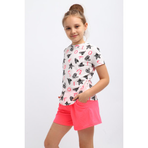 Костюм двойка детский "Камилла" кулирка (р-ры: 140-164) белый Костюм двойка детский "Камилла" кулирка (р-ры: 140-164) белый