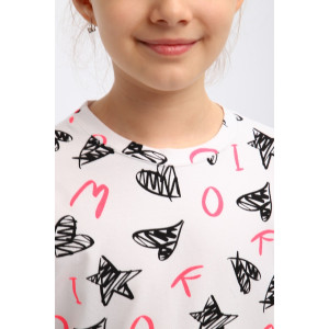 Костюм двойка детский "Камилла" кулирка (р-ры: 140-164) белый Костюм двойка детский "Камилла" кулирка (р-ры: 140-164) белый