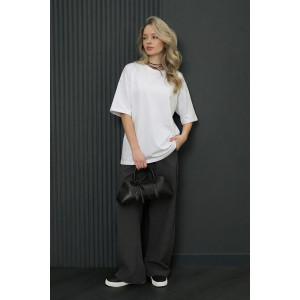 Футболка женская №14517 кулирка (р-ры: 42-54) белый