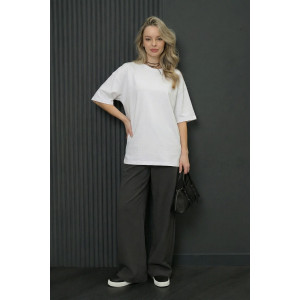 Футболка женская №14517 кулирка (р-ры: 42-54) белый