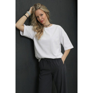 Футболка женская №14517 кулирка (р-ры: 42-54) белый