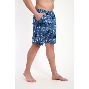 Шорты мужские №37006 кулирка (р-ры: 48-62) индиго