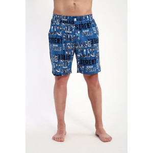 Шорты мужские №37006 кулирка (р-ры: 48-62) индиго