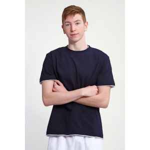 Футболка мужская №83511 кулирка (р-ры: 46-60) темно-синий