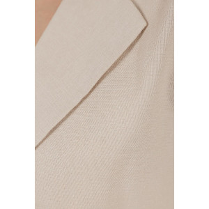 Пиджак женский №059362 лён смесовый (р-ры: 40-50) бежевый Пиджак женский №059362 лён смесовый (р-ры: 40-50) бежевый