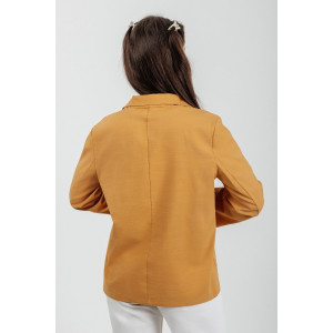 Пиджак женский №059362 лён смесовый (р-ры: 40-50) желтый