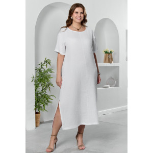 Платье женское "Вуаль-1" муслин (р-ры: 50-60) белый
