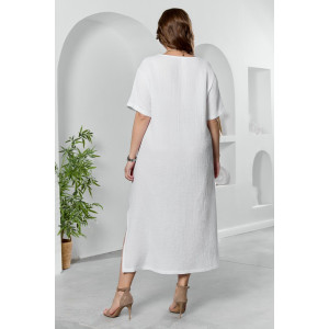Платье женское "Вуаль-1" муслин (р-ры: 50-60) белый