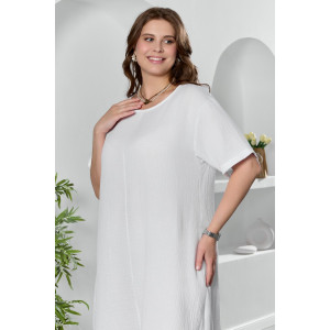 Платье женское "Вуаль-1" муслин (р-ры: 50-60) белый