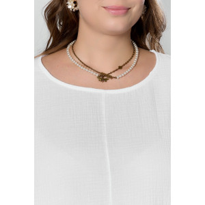 Платье женское "Вуаль-1" муслин (р-ры: 50-60) белый