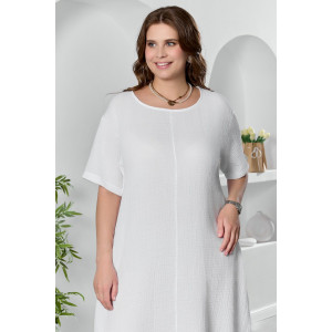 Платье женское "Вуаль-1" муслин (р-ры: 50-60) белый