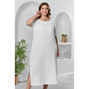 Платье женское "Вуаль-1" муслин (р-ры: 50-60) белый