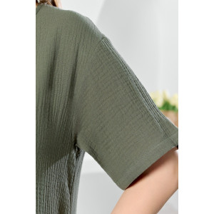 Платье женское "Вуаль-1" муслин (р-ры: 50-60) хаки