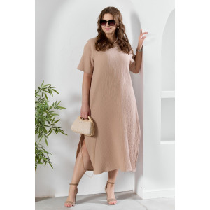 Платье женское "Вуаль-1" муслин (р-ры: 50-60) бежевый