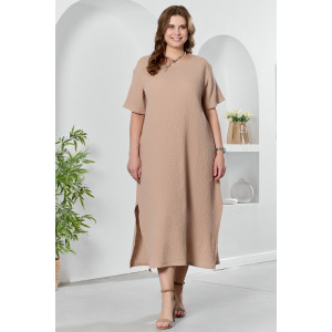 Платье женское "Вуаль-1" муслин (р-ры: 50-60) бежевый