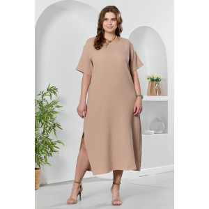 Платье женское "Вуаль-1" муслин (р-ры: 50-60) бежевый