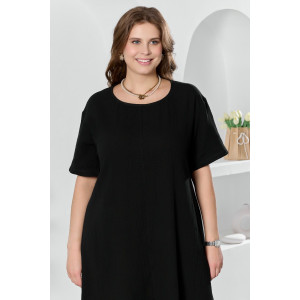 Платье женское "Вуаль-1" муслин (р-ры: 50-60) черный