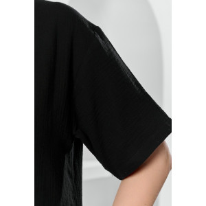 Платье женское "Вуаль-1" муслин (р-ры: 50-60) черный