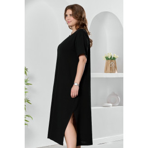 Платье женское "Вуаль-1" муслин (р-ры: 50-60) черный