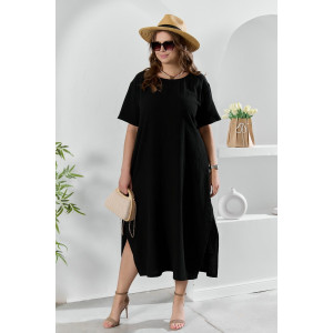 Платье женское "Вуаль-1" муслин (р-ры: 50-60) черный