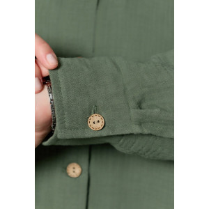 Рубашка женская "Вуаль-6" муслин (р-ры: 48-58) хаки