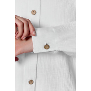 Рубашка женская "Вуаль-6" муслин (р-ры: 48-58) белый