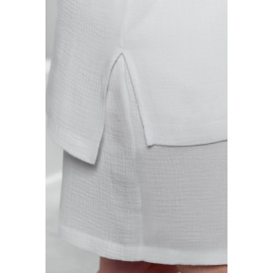 Блузка женская "Вуаль-4" муслин (р-ры: 48-58) белый