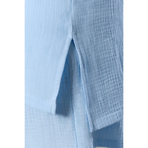 Блузка женская "Вуаль-4" муслин (р-ры: 48-58) голубой